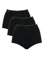 Sloggi Damen Unterhose 24/7 Cotton Maxi , Baumwolle, 3-Pack, 46, Schwarz
