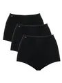 Damen Unterhose 24/7 Cotton Maxi , Baumwolle, 3Pack, 46, Schwarz