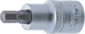 BGS 4253 Bit-Einsatz | Antrieb Innenvierkant 12,5 mm (1/2") | Innensechskant 7 m