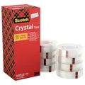 Scotch Crystal Klebeband, Transparent, Vorteilspack, 8 Rollen, 19mm x 33m - Allzweck-Klebeband für die Reparatur, Verschließen von Dokumenten