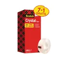 Scotch Klebefilm Crystal Clear 600, 19 mm x 33 m, 7+1