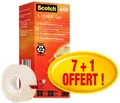 Scotch Klebefilm Crystal Clear 600, 19 mm x 33 m, 7+1