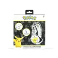 OTL Technologies TWEEN Kinder Kopfhörer Pokemon Pikachu (faltbar, Gepolsterte Bügel, Buntes Comic Design, für Jungen und Mädchen) Weiß/Schwarz