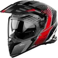 Airoh Bandit Spicy, Endurohelm - Schwarz/Grau/Rot - XXL