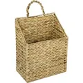 HMF 37220 Hängekorb Geflochten Wasserhyazinthe Zeitungskorb 30 x 17 x 38 cm