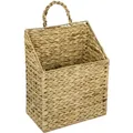 Hmf - 37220 Hängekorb Geflochten Aus Wasserhyazinthe, 30 X 17,5 X 38 Cm