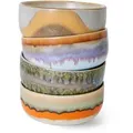 HKliving - 70's Dessertschale, Ø 12,5 cm, reef (4er-Set)