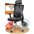 Clouvou Bürostuhl, Schwarz, Kunststoff, 1-Sitzer, Füllung: Schaumstoff, 70x142x70 cm, Arbeitszimmer, Bürostühle, Drehstühle
