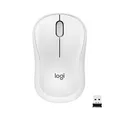Logitech M220 SILENT Kabellose Maus, 2,4 GHz mit USB-Empfänger, 1000 DPI Optical Tracking, 18 Monate Batterielaufzeit, Für Links- & Rechtshänder, Kompatibel mit PC, Mac, Laptop - Weiß