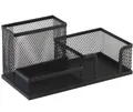 Q-Connect Metall-Organizer mit Fächern, Schwarz, ‚KF16572‘