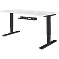 KADIMA DESIGN Kabelkanal Schreibtisch 80x7x13 cm breit Untertisch Kabelführung schwarz, Kabelmanagement Kabelwanne Pulverbeschichtet, Kabelschacht waagrecht