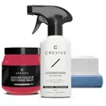 CREVIVE Lederreiniger 250 ml & Leder Reparatur Set Rot 300 ml - Lederpflege Auto - Lederreparatur Sofa - Autositz Reparatur