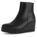 Gabor Keilstiefelette, Stiefelette, Businesschuh, Ankleboots mit Plateau schwarz 41 EU (7,5 UK)