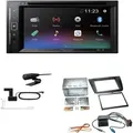 Pioneer AVH-A240DAB Autoradio Bluetooth DAB DVD USB passend für Seat Leon 2005-2009 schwarz ohne Canbus