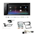 Pioneer Autoradio Bluetooth für Seat Leon 2005-2009 anthrazit inkl Canbus