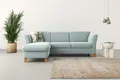 Ecksofa HOME AFFAIRE "Trelleborg L-Form", blau (aqua), B:249cm H:86cm T:162cm