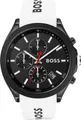 BOSS Chronograph VELOCITY 1513718, Quarzuhr, Herrenuhr, Armbanduhr, Stoppfunktion, Silikonarmband