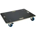 ECD Germany Möbelrolle Transportroller mit Siebdruckplatte, Möbel-Transport Transporthilfe, (1-St), Rollbrett Rollwagen Transportwagen Lastenroller Möbelhund Anthrazit grau 80 cm x 14.5 cm x 60 cm