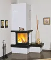 Kaminbausatz Hark Nebraska mit Radiante 500/57K Marmor Bank rechts 5kW