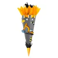 Goldbuch Schultüte Bastelset Motiv Bagger 70cm schwarz orange gelb für Jungen