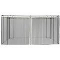 Outsunny Moskitonetz,, Schwarz, Kunststoff, 352x1x207 cm, Sonnen- & Sichtschutz, Pavillons & Pergolas