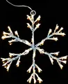 LED Schneeflocke Schneeoptik 36er warmweiß 30cm Timer außen XA11276 xmas