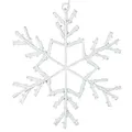 Nipach Schneeflocke - 36 LED warm weiß - mit Schneeoptik Ø 30 cm - für Außen