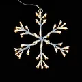 LED Schneeflocke Schneeoptik 36er warmweiß 30cm Timer außen XA11276 xmas