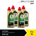 Castrol Power 1 Ultimate 4T Motorradöl 10W-50 MA-2 API SN 4x1 Liter = 4 Liter