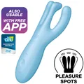 SATISFYER - THREESOME 4 MassagegerätAPP BLAU - Massagegerät
