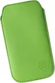 Davii Schutztasche Handytasche für Samsung Galaxy A15 / A25 / A55, Hülle Einsteck Etui Lasche flach mit Band weich Adler Standard XXL Gruen
