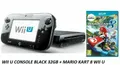 Nintendo Wii U Schwarz Konsole 32 GB+ Mario Kart 8 Spiel - Schnell