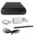 Wii U Konsole 32 GB Flashspeicher schwarz + Kabel + Sensorleiste ohne Controller