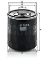 W 7053 MANN-FILTER Ölfilter für ,Aro,Citroën,DAF,Daihatsu,Fiat,Fso,Hyundai