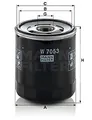MANN-FILTER W 7053 ÖLFILTER FÜR  ARO CITROËN DAF DAIHATSU FIAT FSO HYUNDAI LADA
