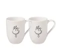 Villeroy & Boch Tasse Statement Set 2tlg., 2-tlg., Porzellan, Premium Porcelain, mikrow.- & spülm.sicher, Made in Germany