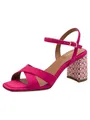 Tamaris Damen Sandalette mit Blockabsatz, pink, 38 EU
