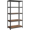 Songmics Standregal 50 cm x 100 cm x 200 cm Braun-Schwarz