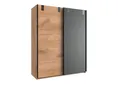 Wimex Schwebetürenschrank Liverpool, Made in Germany Kleiderschrank im Industrial Look, 135 oder 180x64x198cm