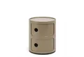 Kartell Container Componibili mit zwei Fächern Taupe