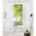 OTTO home Schiebegardine Xanten (2 St), Schlaufen, transparent, Voile, 2-er Set, mit Beschwerungsstangen, Breite: 57 cm, Flächenvorhang weiß 57 cm x 225 cm