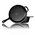 Grillschweine Cooker 2126-2 in 1 gusseisener Multikocher: Kochtopf und Bratpfanne - geeignet für Grill, Elektroherd, Backofen, Induktionsherd, Gasherd