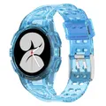 Für Samsung Galaxy Watch 5 40mm Silikon Uhrenarmband mit integriertem Gehäuse