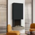 muenkel design Sona [moderner Design Ethanolkamin]: Concrete (Betonoptik) - schwarz-grau - Planika Senso