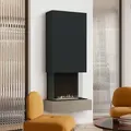 muenkel design Sona [moderner Design Ethanolkamin]: Concrete (Betonoptik) - schwarz-grau - Planika Senso