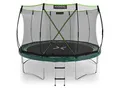 KINETIC SPORTS Trampolin Federlos-Design 'Bungee Safety Elite' - Outdoor Gartentrampolin für Kinder Dunkelgrün Ø 366 cm Ø 366 cm