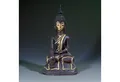 Asien LifeStyle Buddhafigur Lacquerware Buddha Statue Burma Skulptur 73 cm groß