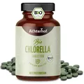 Chlorella Bio Presslinge | 400 Tabletten | mit 6g Algen Pulver pro Tagesdosis | Chlorella Algen Pulver in Bio-Qualität | hochdosiert | vegan | vom Achterhof