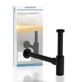 Kirchhoff Flaschensiphon, Anschluss: 1 1/4", Edelstahl - schwarz