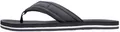 Tommy Hilfiger Hilfiger Herren Gepolsterte Strandsandale FM0FM05801 Flip Flops, Schwarz (Schwarz), Größe 40